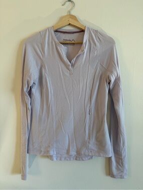 Avalanche Light Lavender Long Sleeve Henley